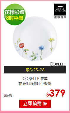 CORELLE 康寧<br>花漾彩繪8吋中餐盤