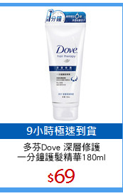 多芬Dove 深層修護
一分鐘護髮精華180ml