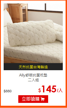 Ally舒眠抗菌枕墊<BR>
二入組