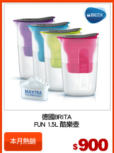 德國BRITA
FUN 1.5L 酷樂壺