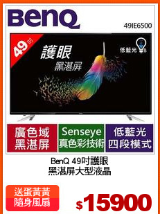 BenQ 49吋護眼
黑湛屏大型液晶