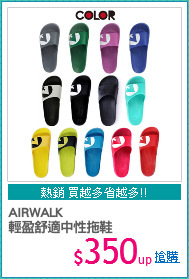 AIRWALK
輕盈舒適中性拖鞋