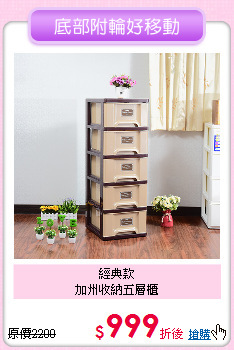 經典款<BR>
加州收納五層櫃