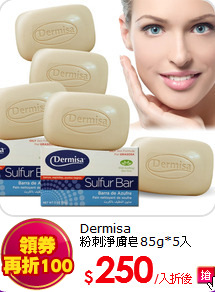 Dermisa<br>
粉刺淨膚皂85g*5入