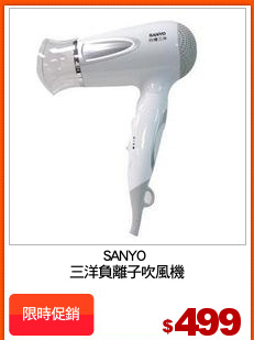 SANYO 
三洋負離子吹風機