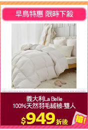 義大利La Belle
100%天然羽毛絨被-雙人