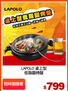 LAPOLO 桌上型
低脂圓烤盤