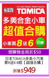 日本TOMICA多美小汽車
買8送6-B款【超值合購】