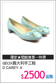 GEOX義大利手工鞋
D CAREY A