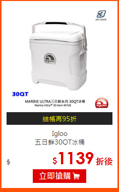 Igloo <br>
五日鮮30QT冰桶