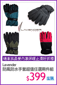 Lavender
防風防水手套超值任選兩件組
