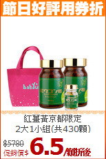 紅薑黃京都限定<BR>2大1小組(共430顆)