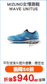 MIZUNO女慢跑鞋
WAVE UNITUS