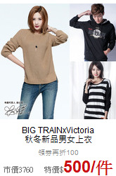 BIG TRAINxVictoria <br>秋冬新品男女上衣