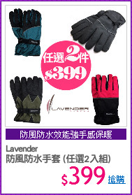 Lavender
防風防水手套 (任選2入組)