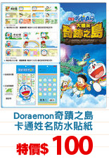 Doraemon奇蹟之島
卡通姓名防水貼紙