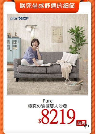 Pure<br> 
極究?質感雙人沙發