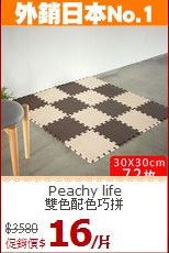 Peachy life<BR>
雙色配色巧拼