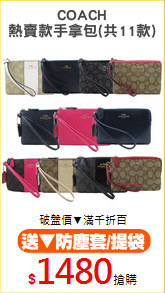 COACH
熱賣款手拿包(共11款)