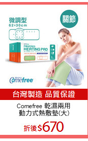 Comefree 乾濕兩用
動力式熱敷墊(大)