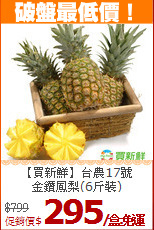 【買新鮮】台農17號<BR>金鑽鳳梨(6斤裝)