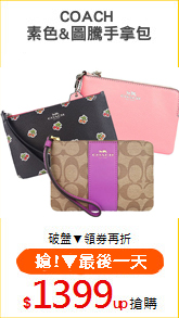 COACH 
素色&圖騰手拿包