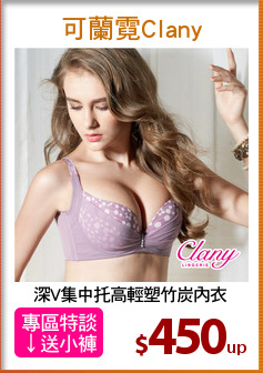 深V集中托高輕塑竹炭內衣