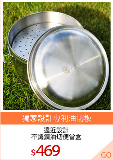 遠近設計
不鏽鋼油切便當盒