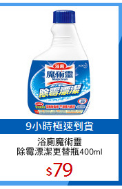 浴廁魔術靈
除霉漂潔更替瓶400ml