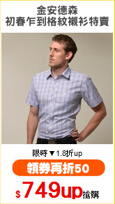 金安德森
初春乍到格紋襯衫特賣