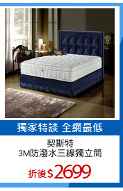 契斯特
3M防潑水三線獨立筒