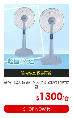 華信 《2入超值組》MIT台灣製造14吋立扇