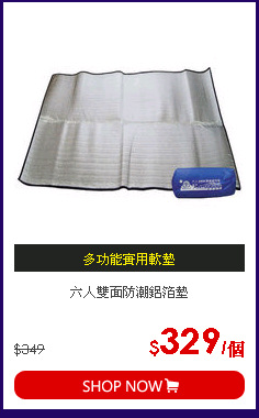 六人雙面防潮鋁箔墊