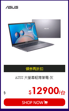 ASUS 大螢幕輕薄筆電-灰